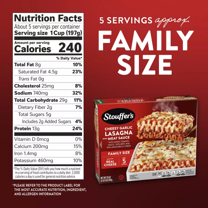 Cheesy Garlic Lasagna with Meat Sauce