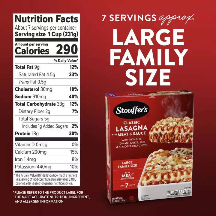 Lasagna with Meat & Sauce