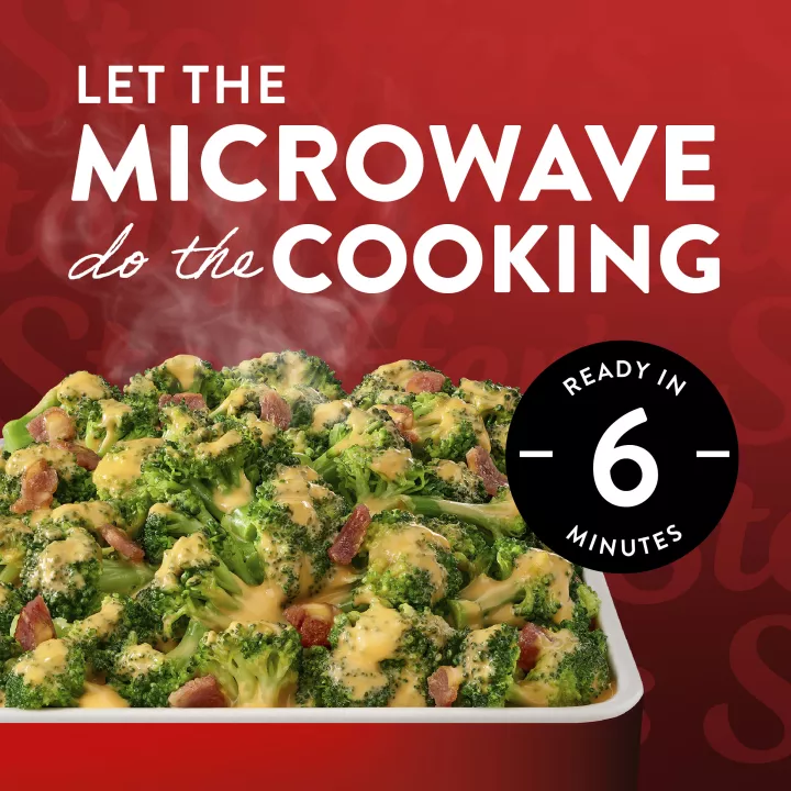 Cheesy Broccoli with Bacon Frozen Sides