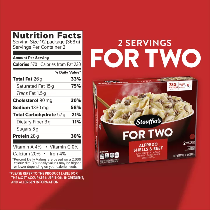 Alfredo Shells & Beef