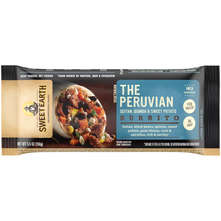 Peruvian Frozen Burrito | Official SWEET EARTH® FOODS