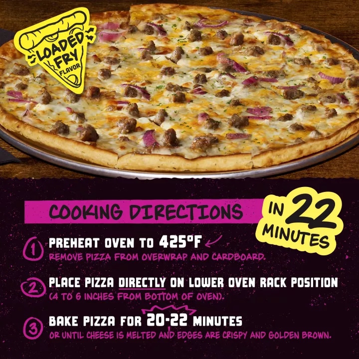French Fry Style Crust Chili Cheese Frozen Pizza
