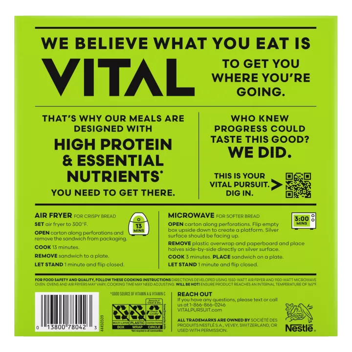 Vital Pursuit™ Southwest Style Chicken Fajita Sandwich Melt