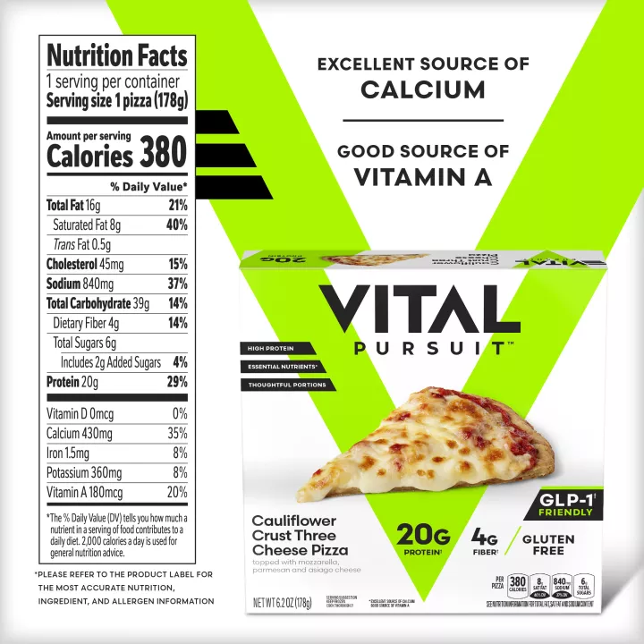 Vital Pursuit™ Cauliflower Crust 3 Cheese Pizza