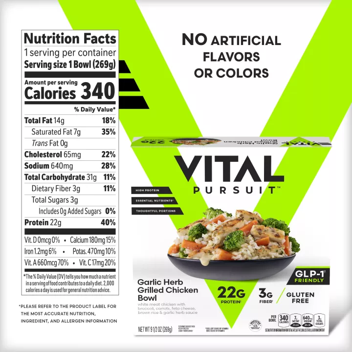 Vital Pursuit™ Garlic Herb Grilled Chicken Bowl
