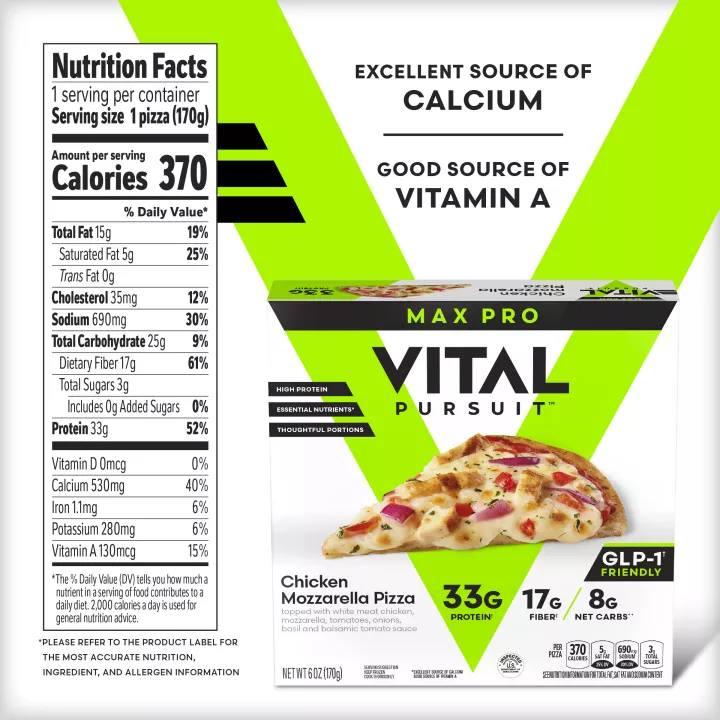 VITAL PURSUIT™ Max Pro Chicken Mozzarella Pizza