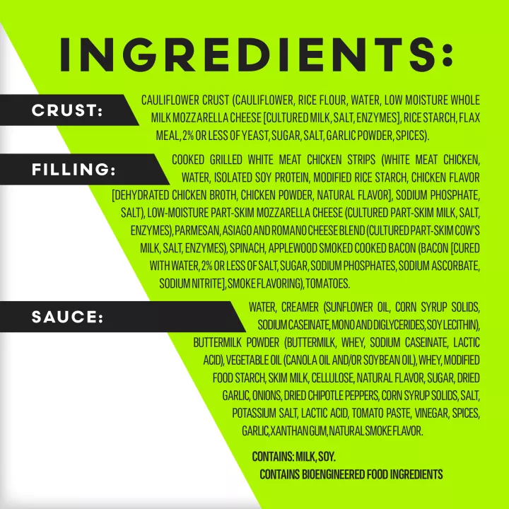 Vital Pursuit™ Cauliflower Crust Chicken Bacon Ranch Piada