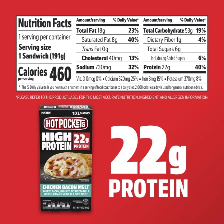 High Protein Chicken Bacon Melt