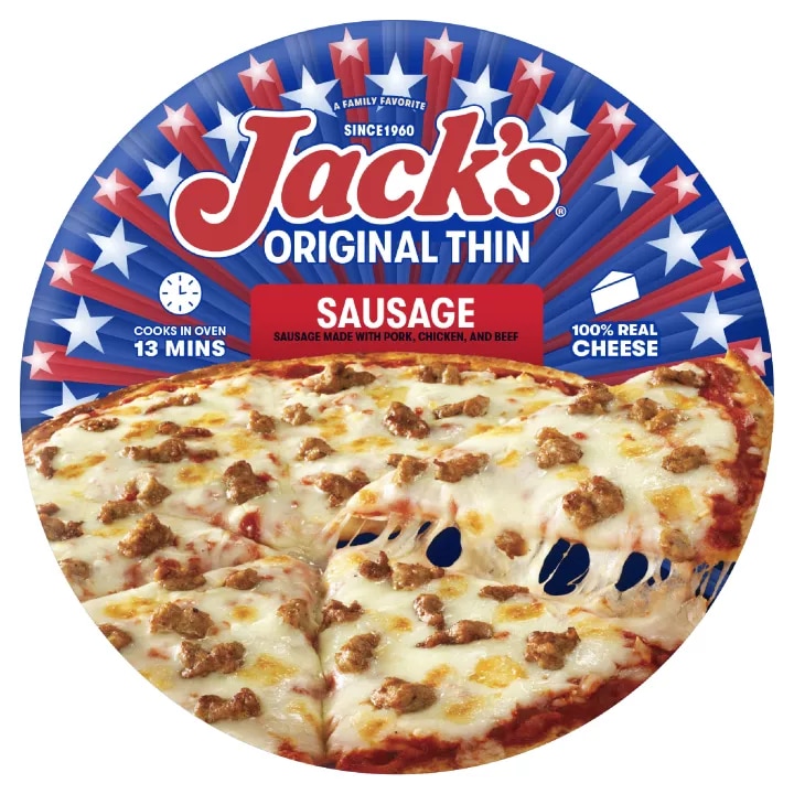 Original Thin Crust Sausage Pizza | Official JACK'S® PIZZA