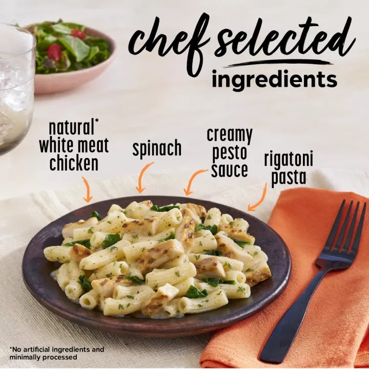 Pesto Rigatoni Chicken & Spinach