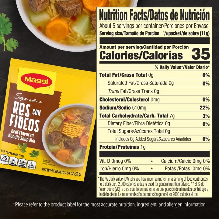 Beef Flavored Noodle Soup Mix
