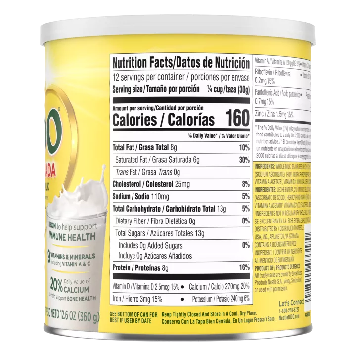 Fortificada Dry Whole Milk
