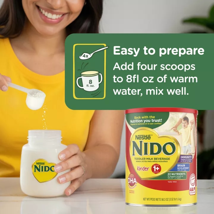 NIDO Kinder 1+ Bebida láctea para niños pequeños