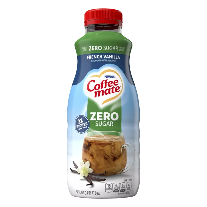 COFFEE MATE NATURAL BLISS Almond Milk Vanilla All-Natural Liquid Coffee  Creamer, 16 Fl. Oz. Bottle, Non-Dairy Creamer, Creamers