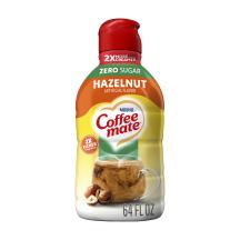 Una botella de creamer Zero Sugar Hazelnut