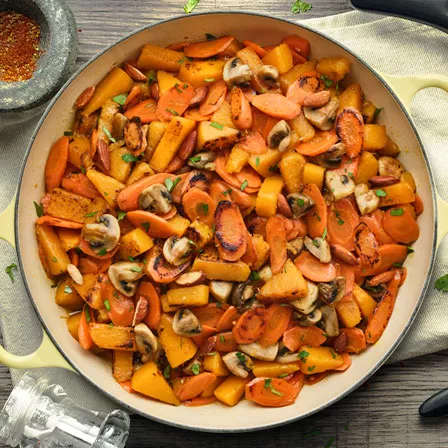 Quick Braised Winter Vegetables