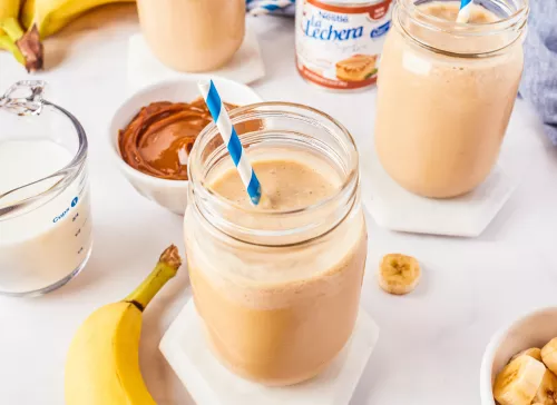 Dulce de Leche Banana Smoothie