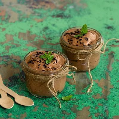 Christmas Mint Chocolate Mousse