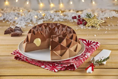 Gelatin filled with 3 chocolates