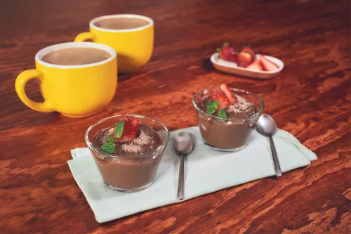 NATILLA de CHOCOLATE preparada con Chocolate ABUELITA® Reducido en Azúcar