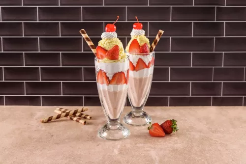 Copa de Fresas con Crema