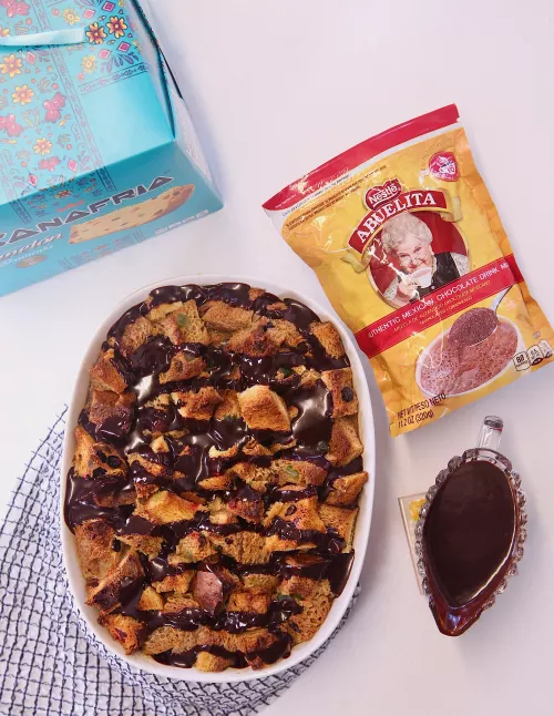 Abuelita Panettone Bread Pudding