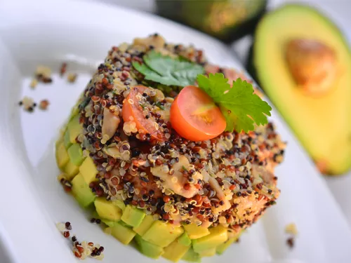 Timbal de quinoa con pollo