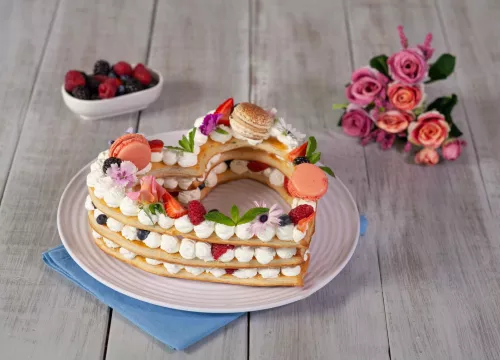 Pastel mil hojas de limón