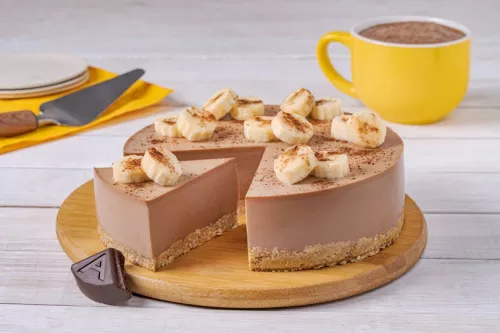 Cheesecake de Chocolate con Plátano