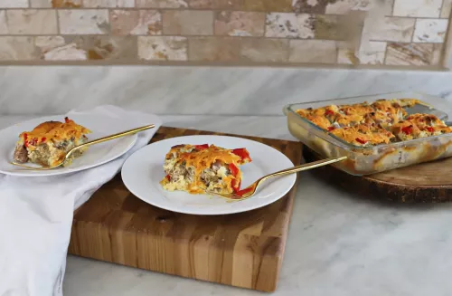 Egg and Chicken Sausage Casserole