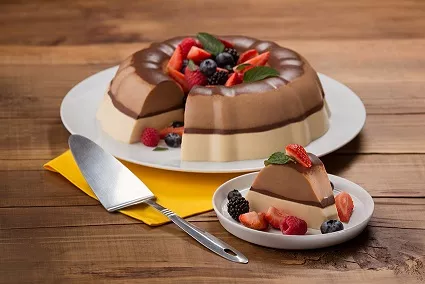 gelatina de chocolate