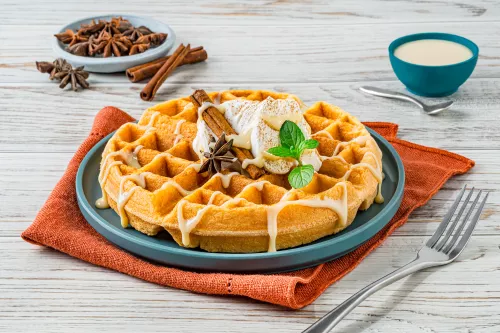 Pumpkin Spice Waffles