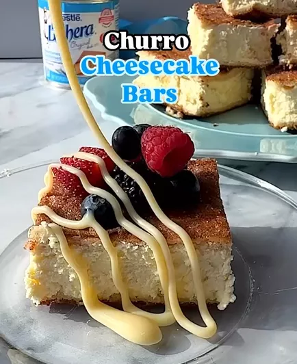 Cheesecake Churro Bars