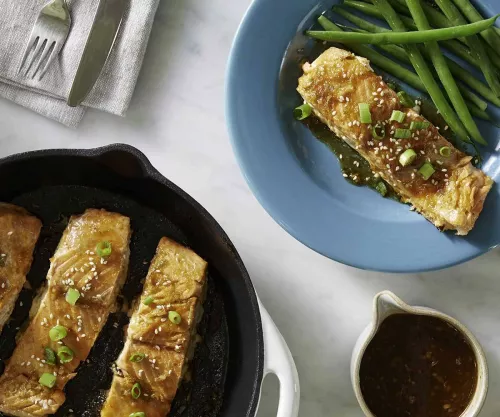 Sriracha Lime Glazed Salmon