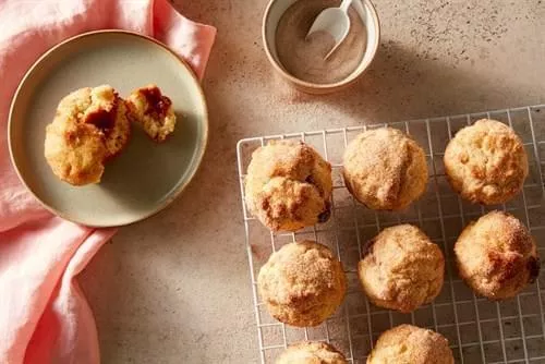 Dulce de Leche Filled Muffin Tin Donuts