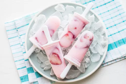 Strawberry Yogurt Pops