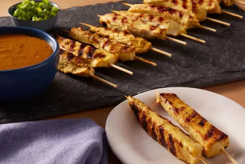 Chicken Sate with Almond Butter Sauce