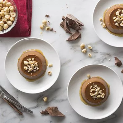 Chocolate Hazelnut Flans