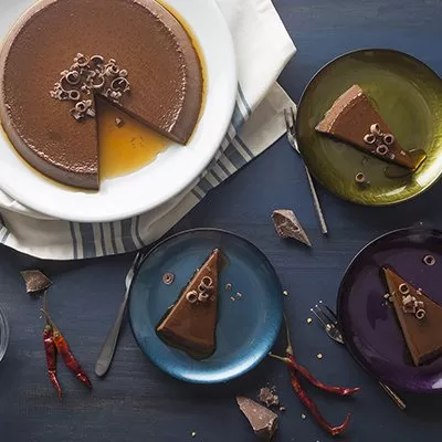 Spicy Chocolate Flan