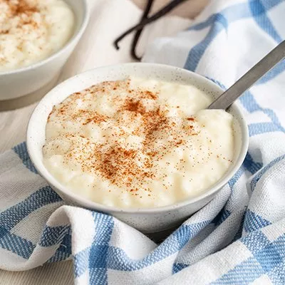 Arroz con Leche Sin Lactosa de Haba de Vainilla