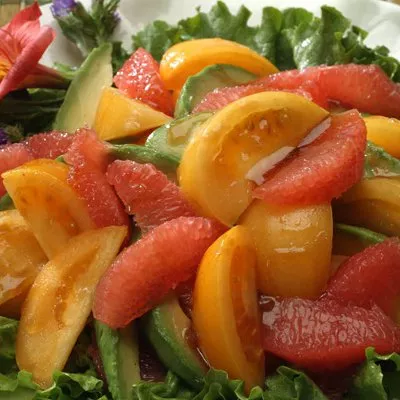 Calming Grapefruit Avocado Salad
