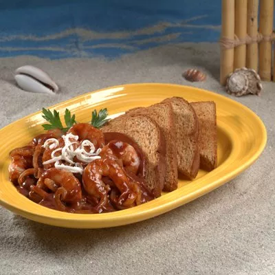 Shrimp with Mole