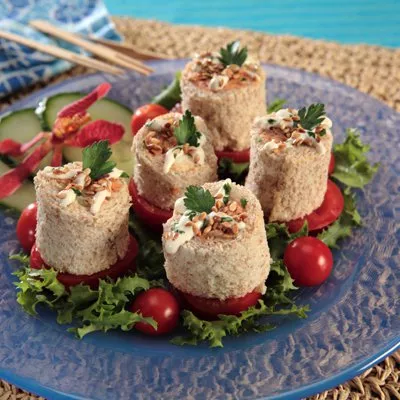 Salmon and Cucumber Rolls