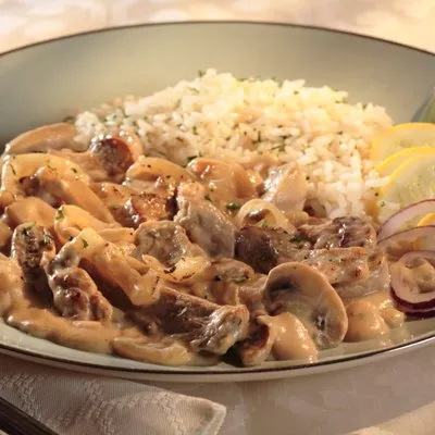 Veal in Mushroom Sauce