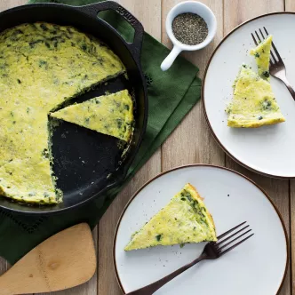 Creamy Spinach Frittata