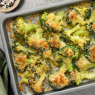 Crunchy Roasted Broccoli with Parmesan