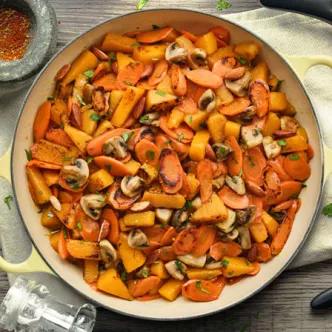 Quick Braised Winter Vegetables