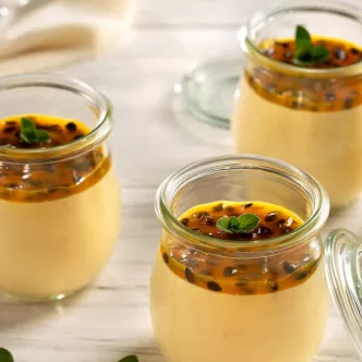 Passion fruit mousse