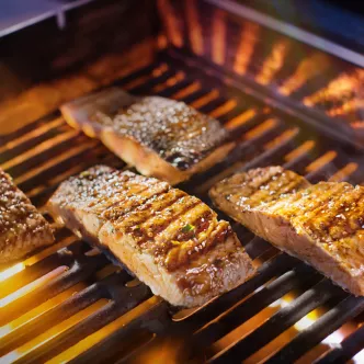 Salmón a la Parrilla con Salsa Asiática