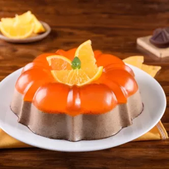 GELATINA de CHOCO NARANJA preparada con Chocolate para Mesa ABUELITA®